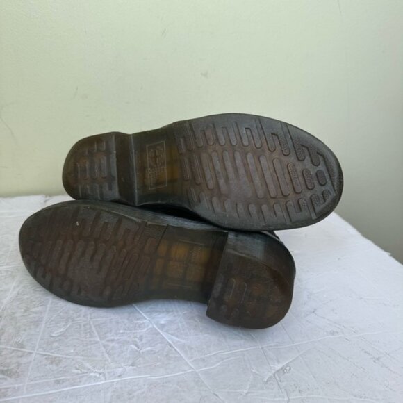 Dr. Martens Cadence Chelsea Heel Boot Black Tan Booties Leather Stretch PullOn 6 - Picture 7 of 16